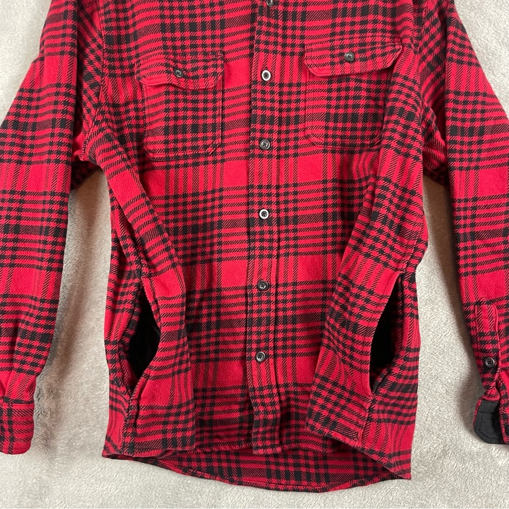 Woolrich Shacket Mens Xl Red Plaid Check Flannel … - image 8